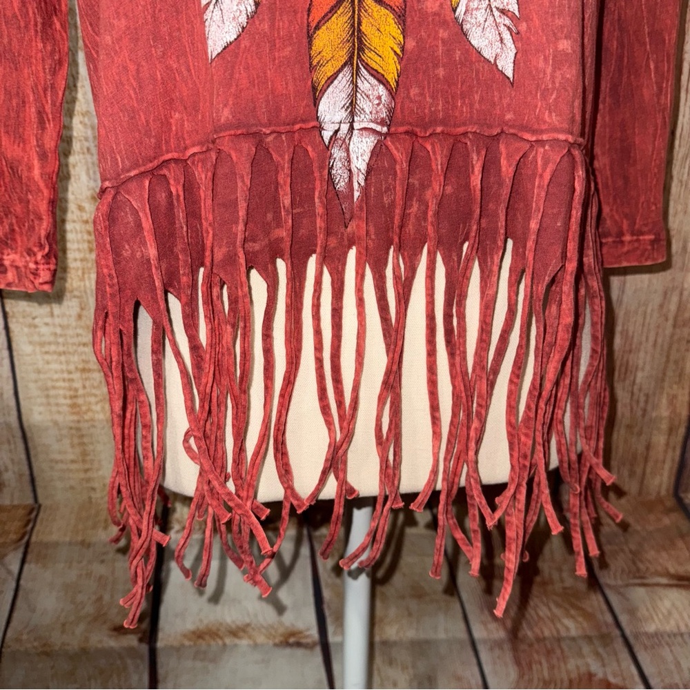 Women’s Affliction Fringe top size Small - Picture 4 of 10